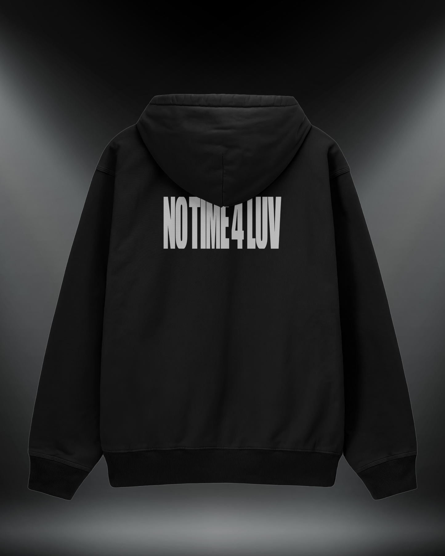 No Time 4 Luv Reflektörlü 3 İplik Oversize HOODIE