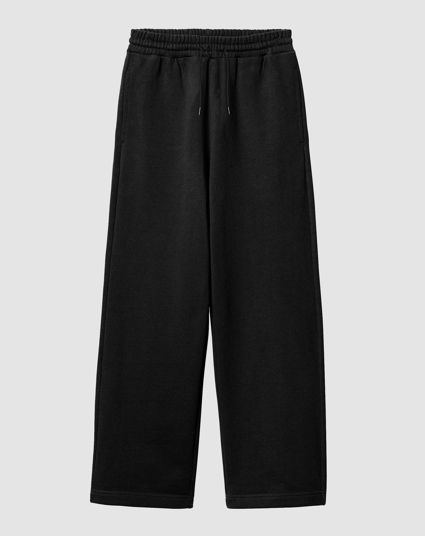 Siyah Rahat Kalıp Arka Cepli Eşofman Altı