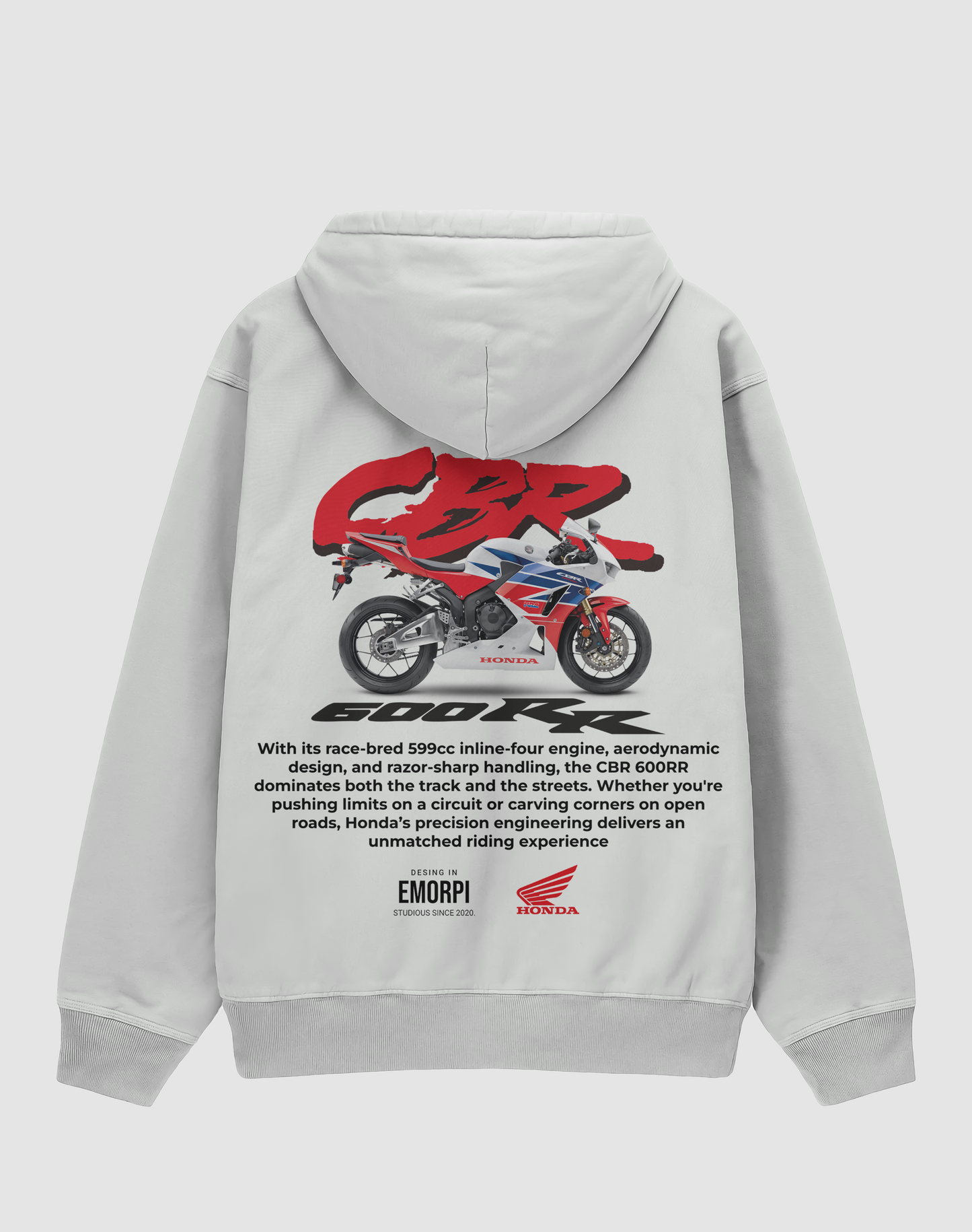 CBR 600RR 3 İplik Şardonlu Oversize Hoodie