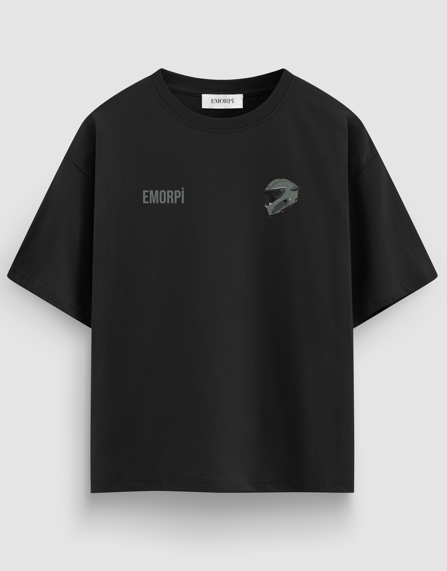 Life is too Short Baskılı Regular Fit Motorcu Tişört