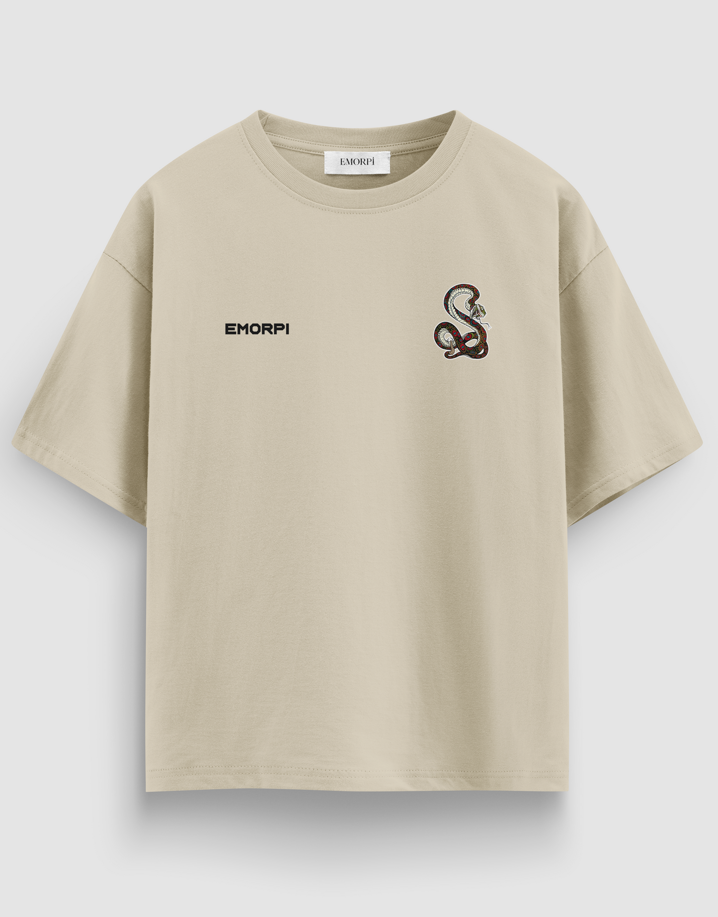 Ride Like Snake Baskılı Regular Fit Motorcu Tişört