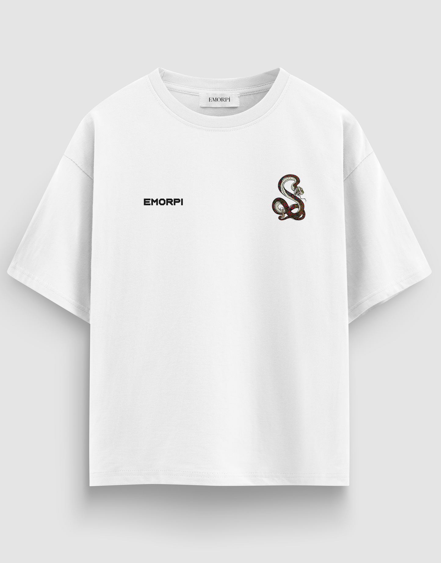 Ride Like Snake Baskılı Regular Fit Motorcu Tişört