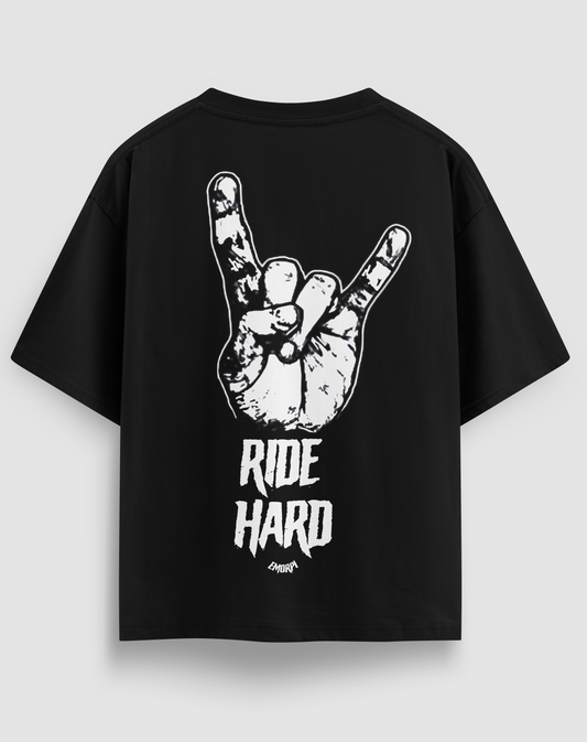 Ride Hard Motorcu Tişört – Regular Fit, Tasarım Baskı | Emorpi®