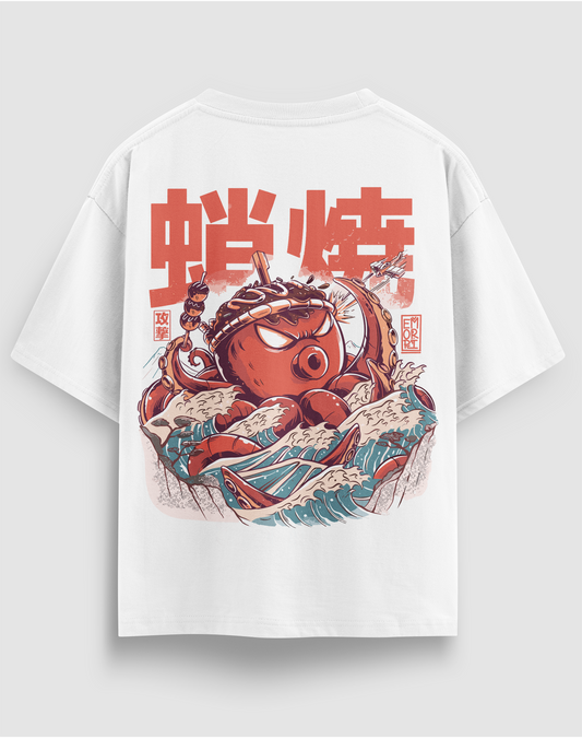 BY EMORPİ Ahtapot Baskılı Regular Fit Tişört