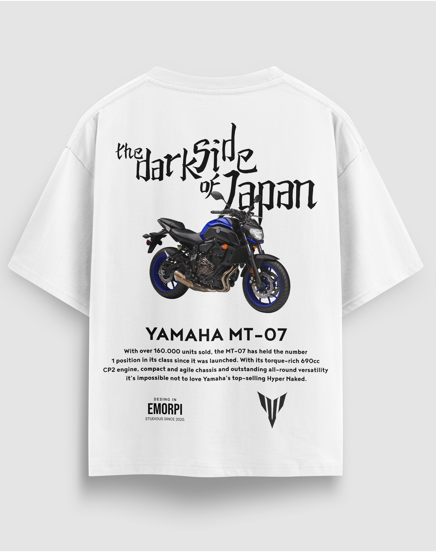 MT-07 Baskılı Regular Fit Motorcu Tişörtü