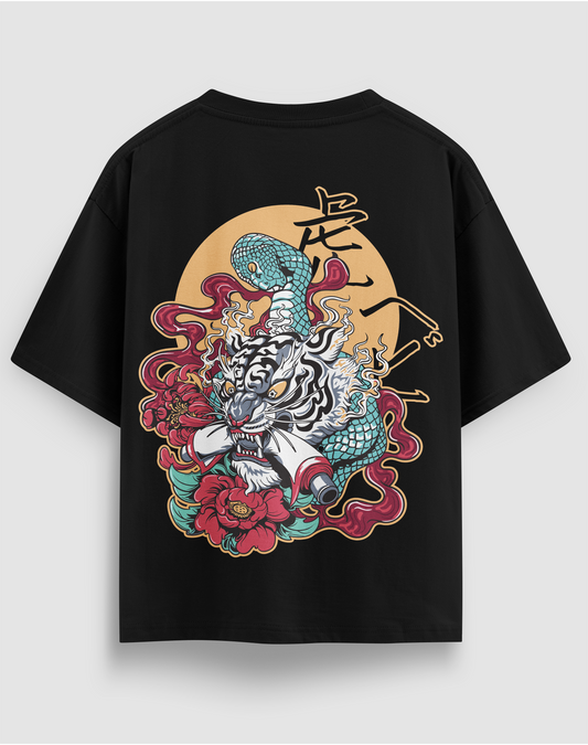 BY EMORPİ WHITE DRAGON Baskılı Regular Fit Tişört