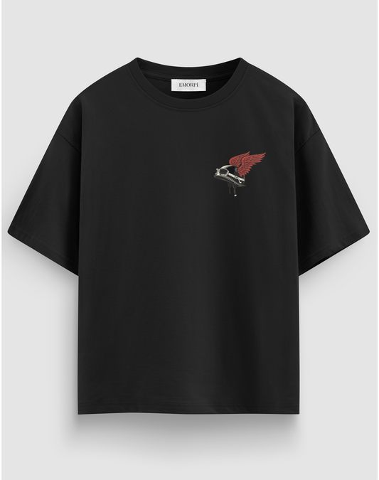 Kask Perisi Motorcu Tişört – Regular Fit, Tasarım Baskı | Emorpi®