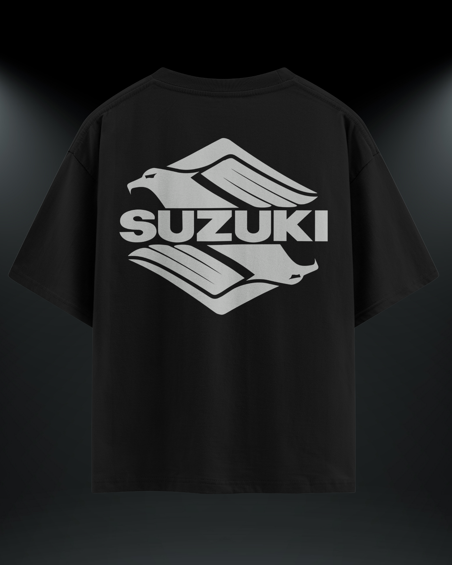 Suziki Reflektör Baskılı Motorcu Tişört – Regular Fit- Emorpi®