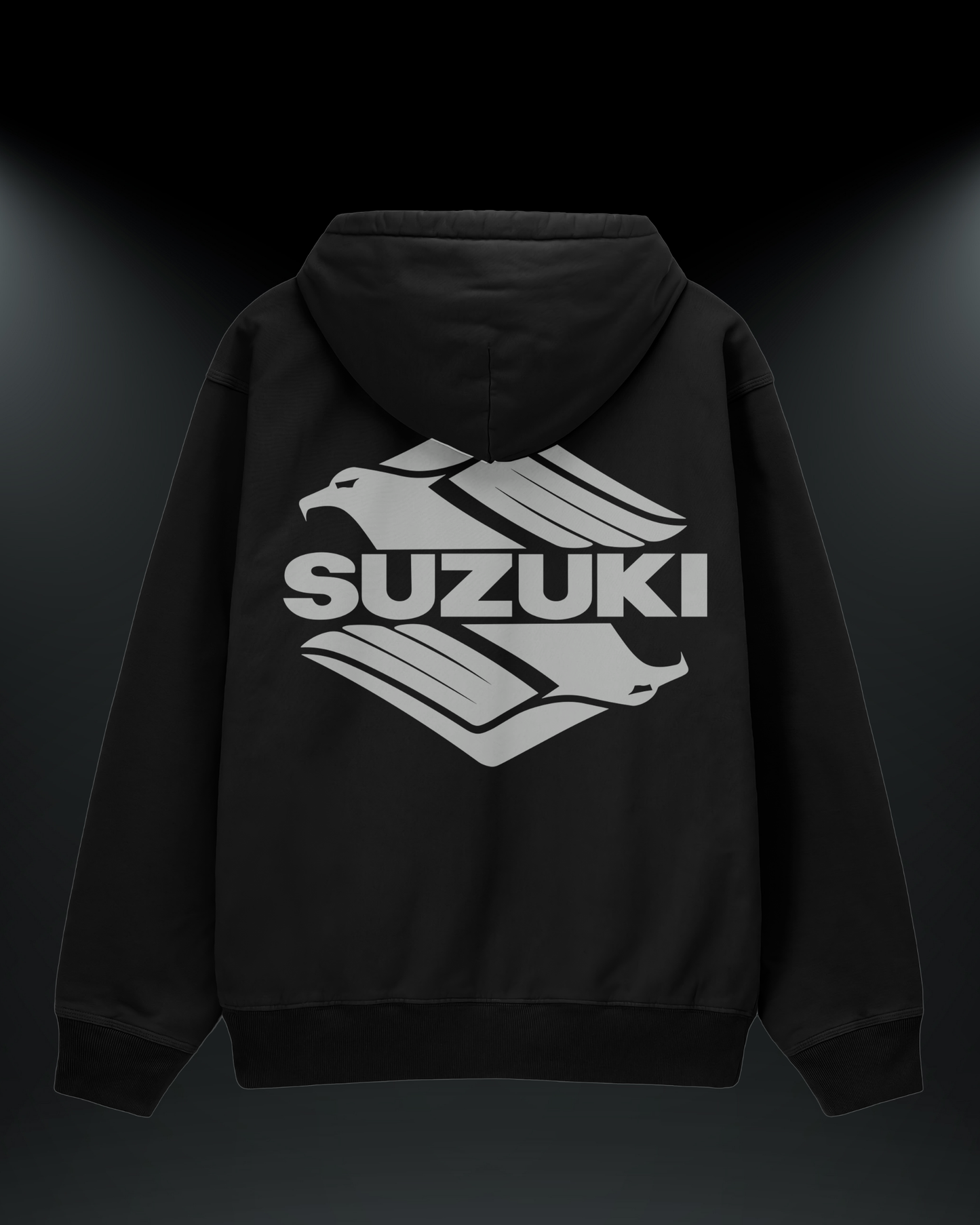 Suzuki Baskılı Reflektörlü 3 İplik Oversize HOODIE