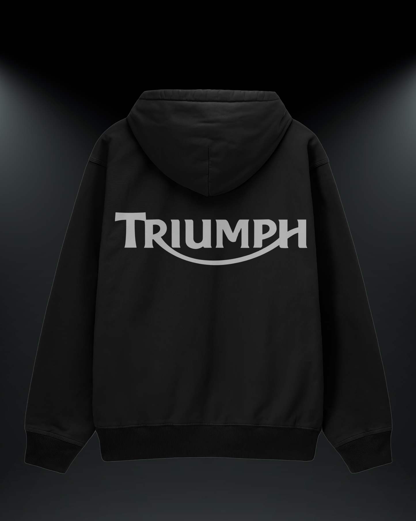 Triumph Baskılı Reflektörlü 3 İplik Oversize HOODIE