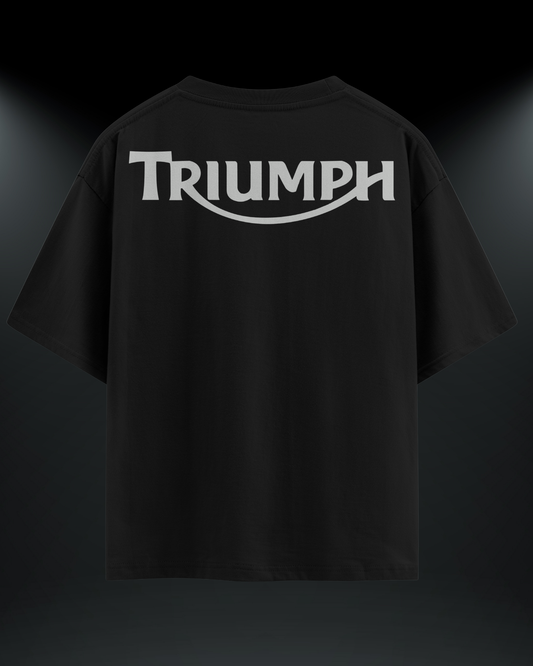 Triumph Reflektör Baskılı Motorcu Tişört – Regular Fit- Emorpi®