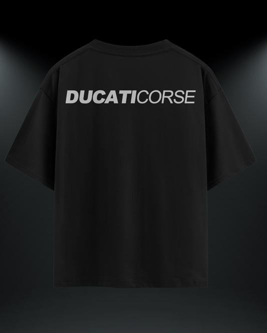Ducati Corse Reflektör Baskılı Motorcu Tişört – Regular Fit- Emorpi®