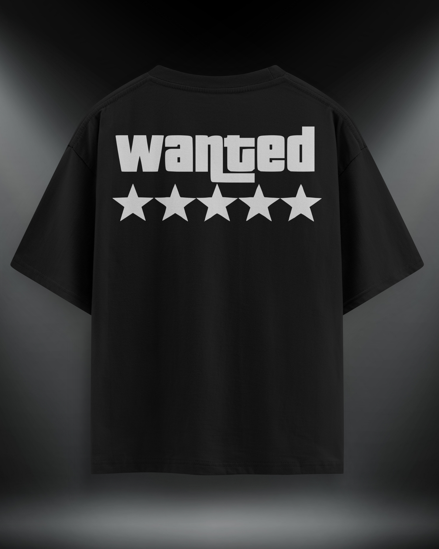 Wanted Reflektör Baskılı Motorcu Tişört – Regular Fit- Emorpi®