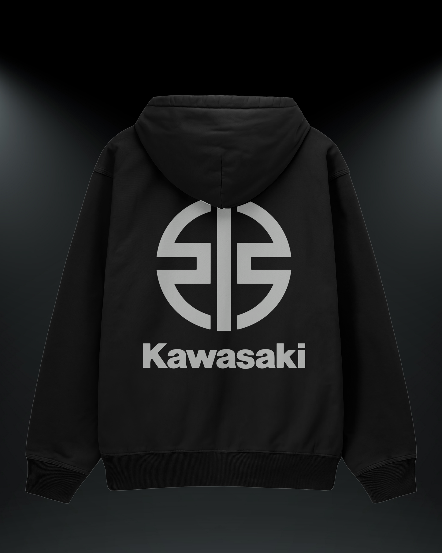 Kawasaki Baskılı Reflektörlü 3 İplik Oversize HOODIE