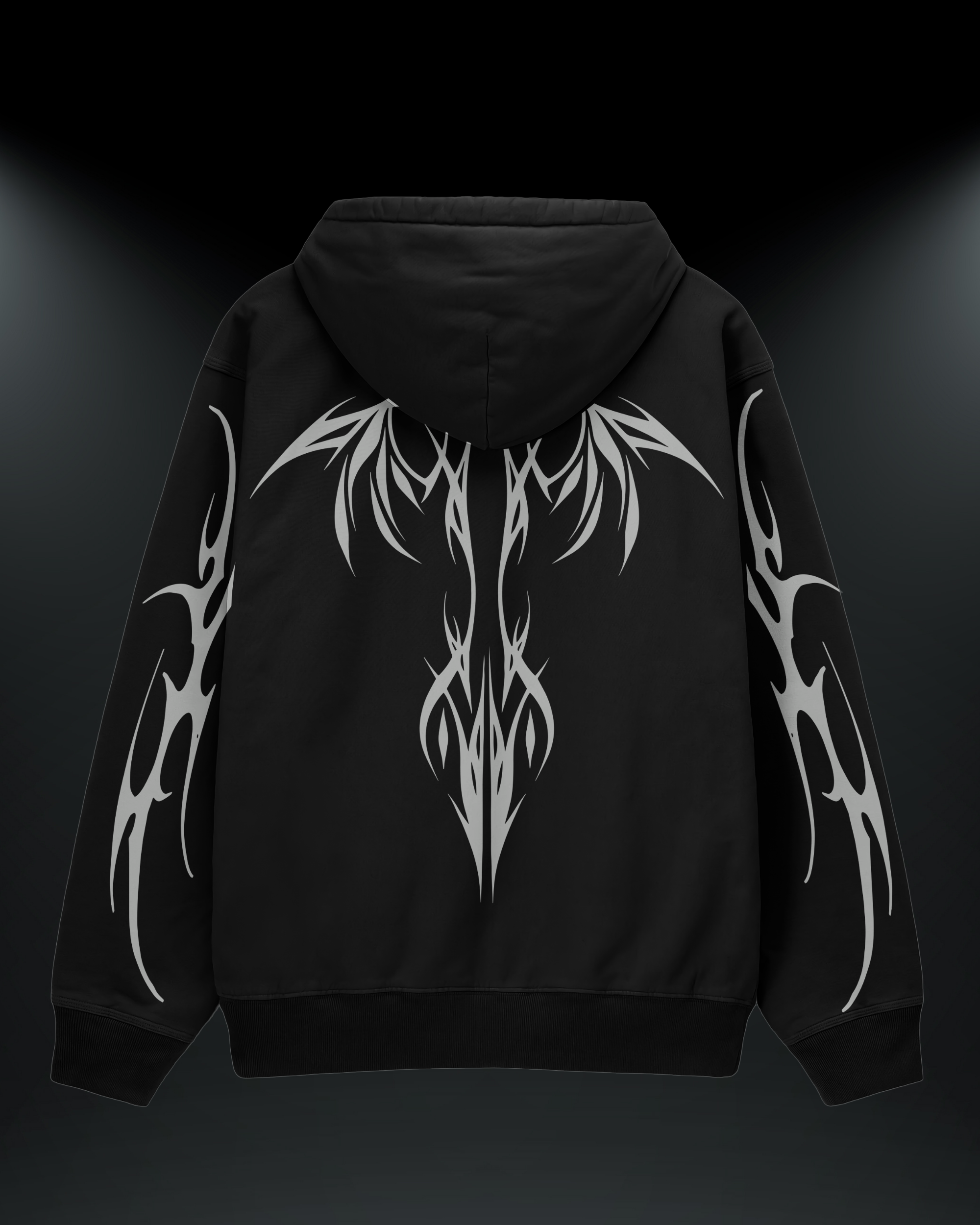 Viper Wings Reflektörlü 3 İplik Oversize HOODIE – EMORPİ