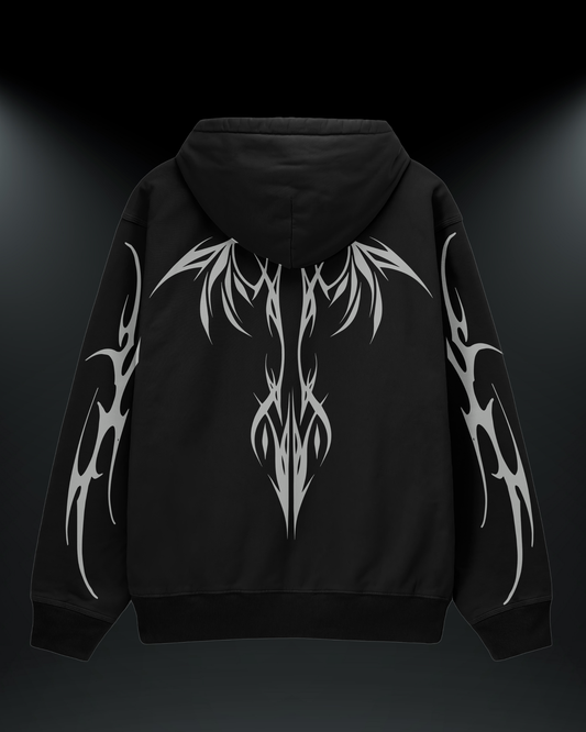 Viper Wings Reflektörlü 3 İplik Oversize HOODIE