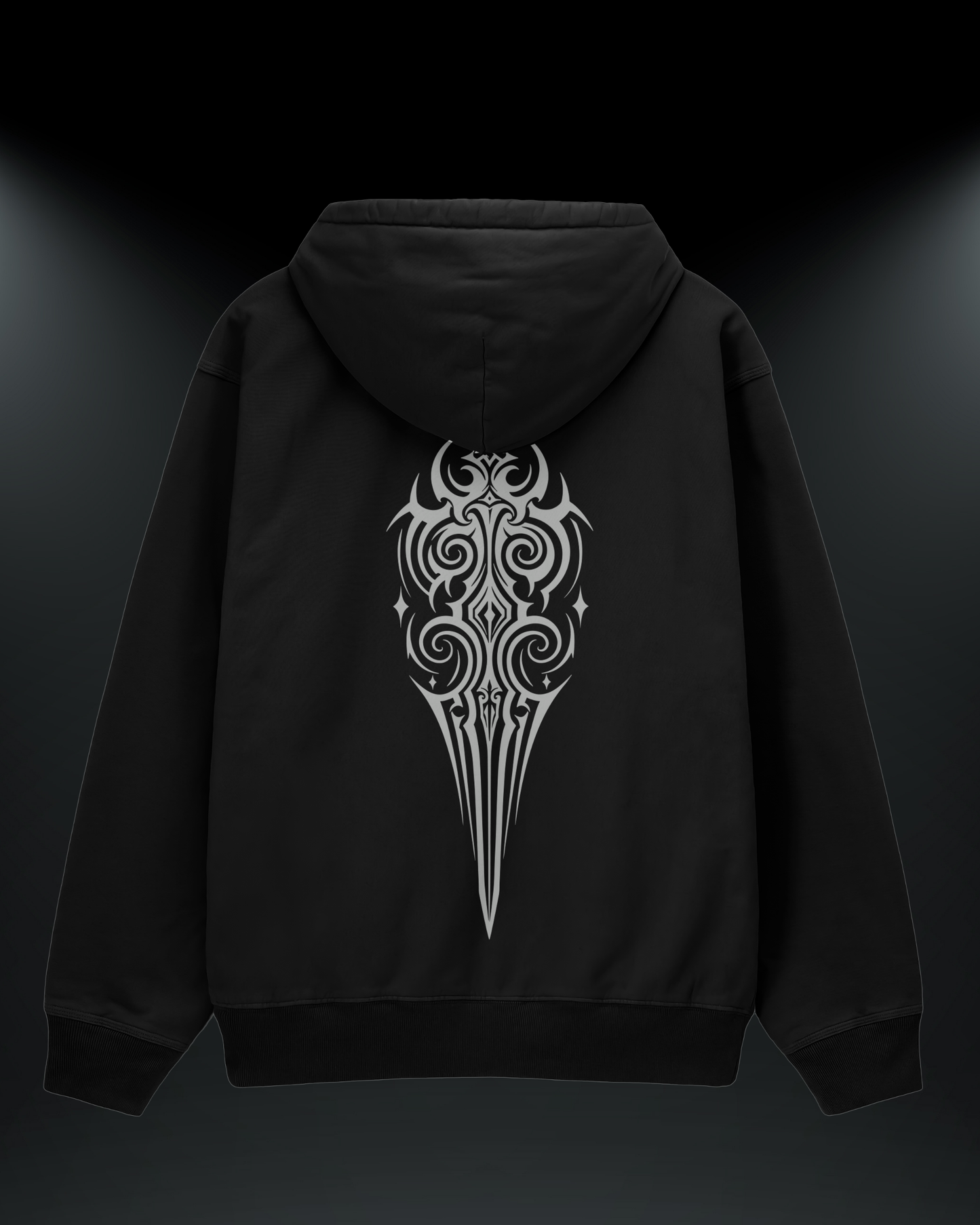 Sword Baskılı Reflektörlü 3 İplik Oversize HOODIE
