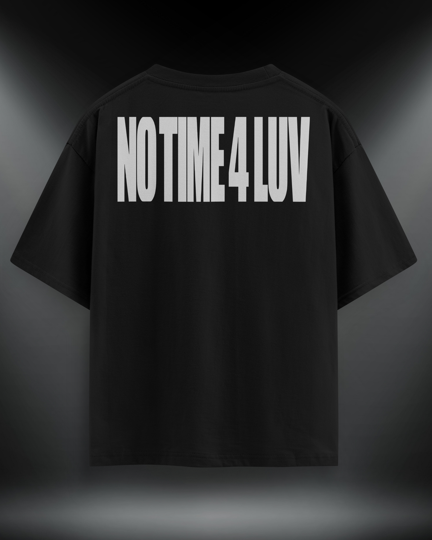 NO TIME 4 LUV Reflektör Baskılı Motorcu Tişört – Regular Fit- Emorpi®