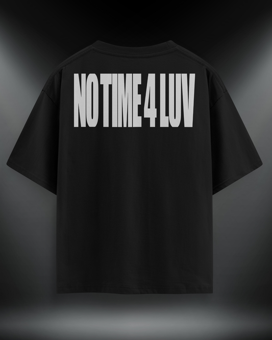 NO TIME 4 LUV Reflektör Baskılı Motorcu Tişört – Regular Fit- Emorpi®