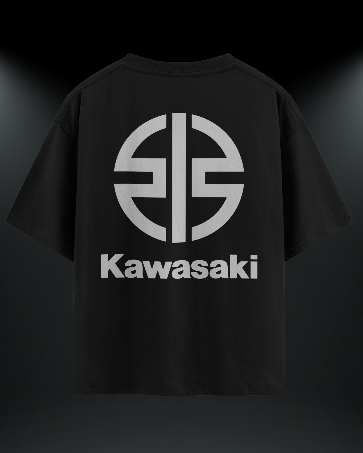 Kawasaki Reflektör Baskılı Motorcu Tişört – Regular Fit- Emorpi®