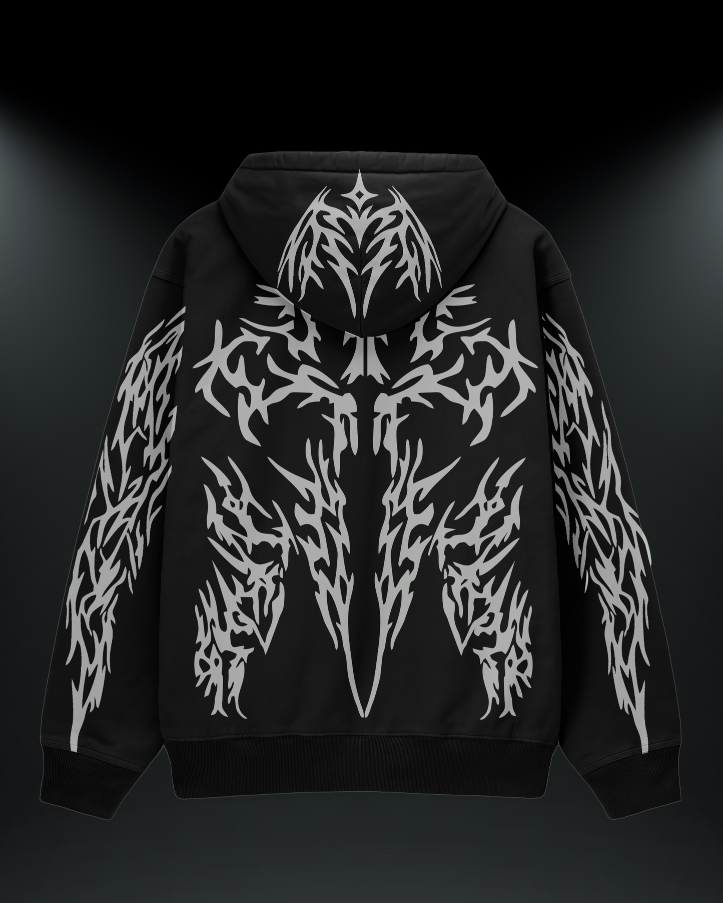 REBORN Reflektörlü 3 İplik Oversize HOODIE