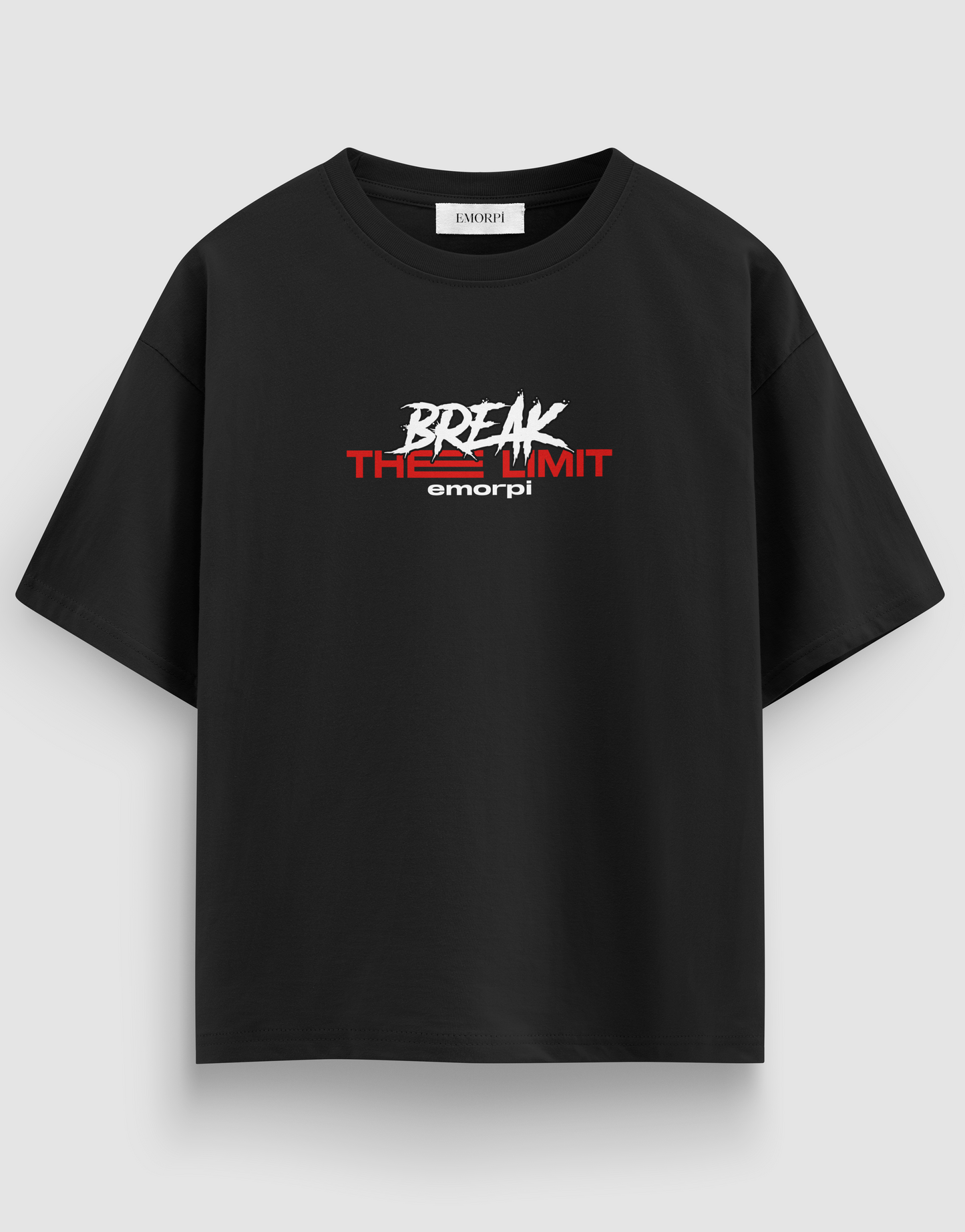 Break the Limit Baskılı Regular Fit Motorcu Tişört