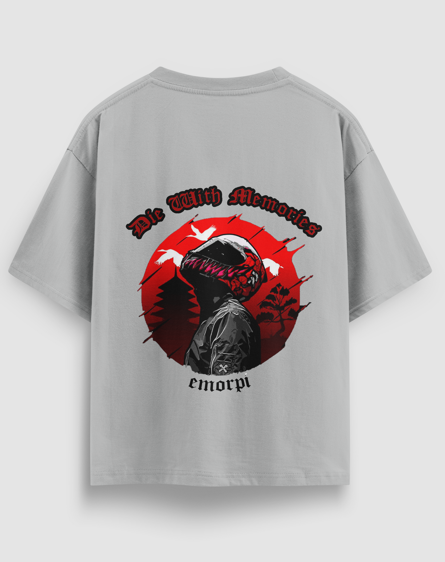Die with Memories Baskılı Regular Fit Motorcu Tişört