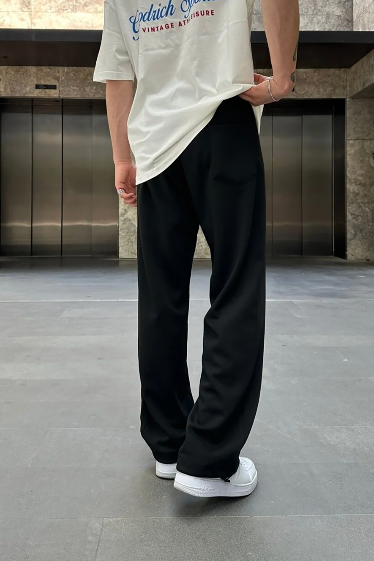 Stoper Paçalı Ayarlanabilir Arka Cepli Eşofman Altı