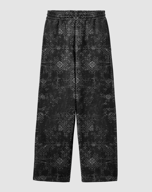 Anatolia Siyah Rahat Kalıp Arka Cepli Eşofman Altı