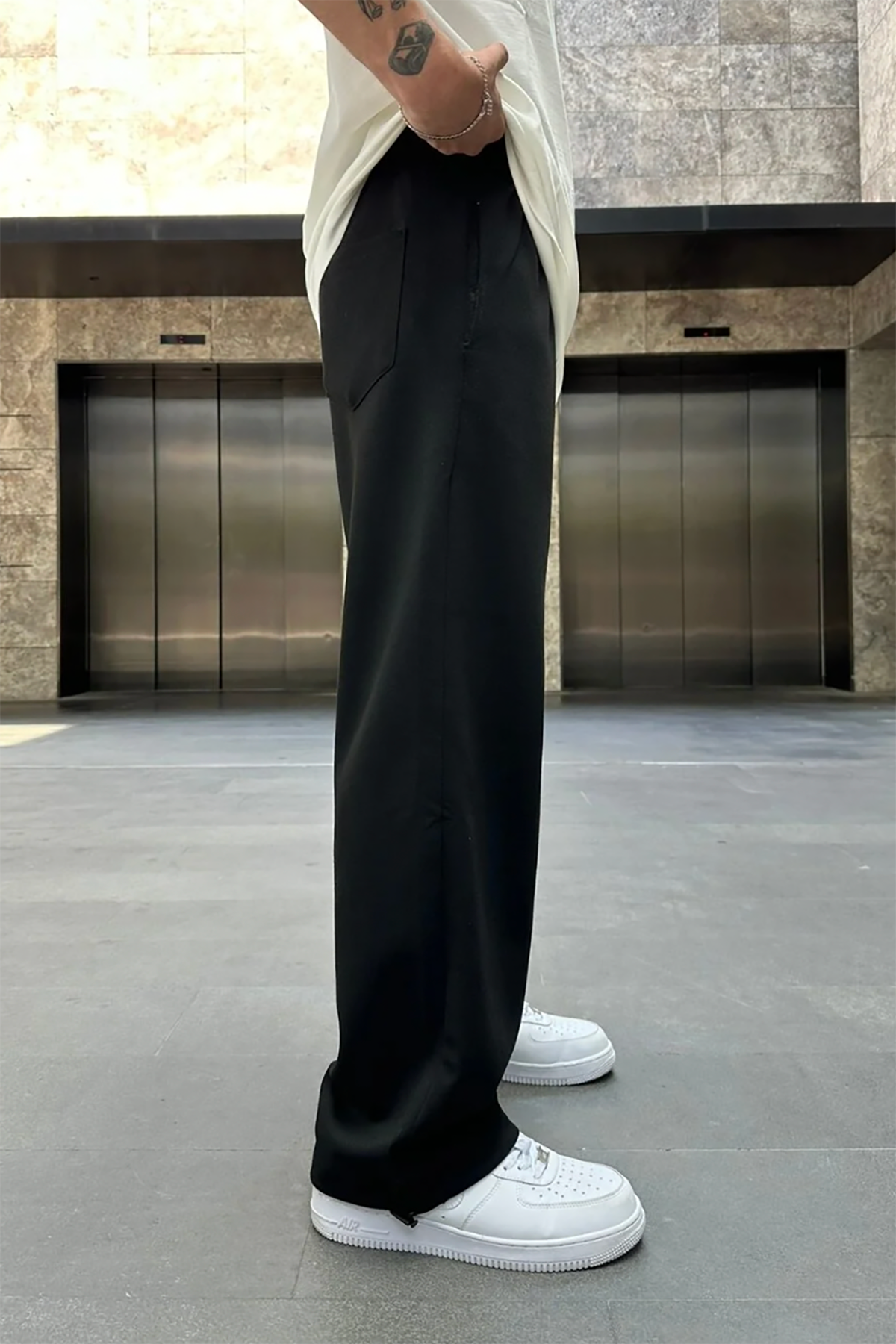 Stoper Paçalı Ayarlanabilir Arka Cepli Eşofman Altı