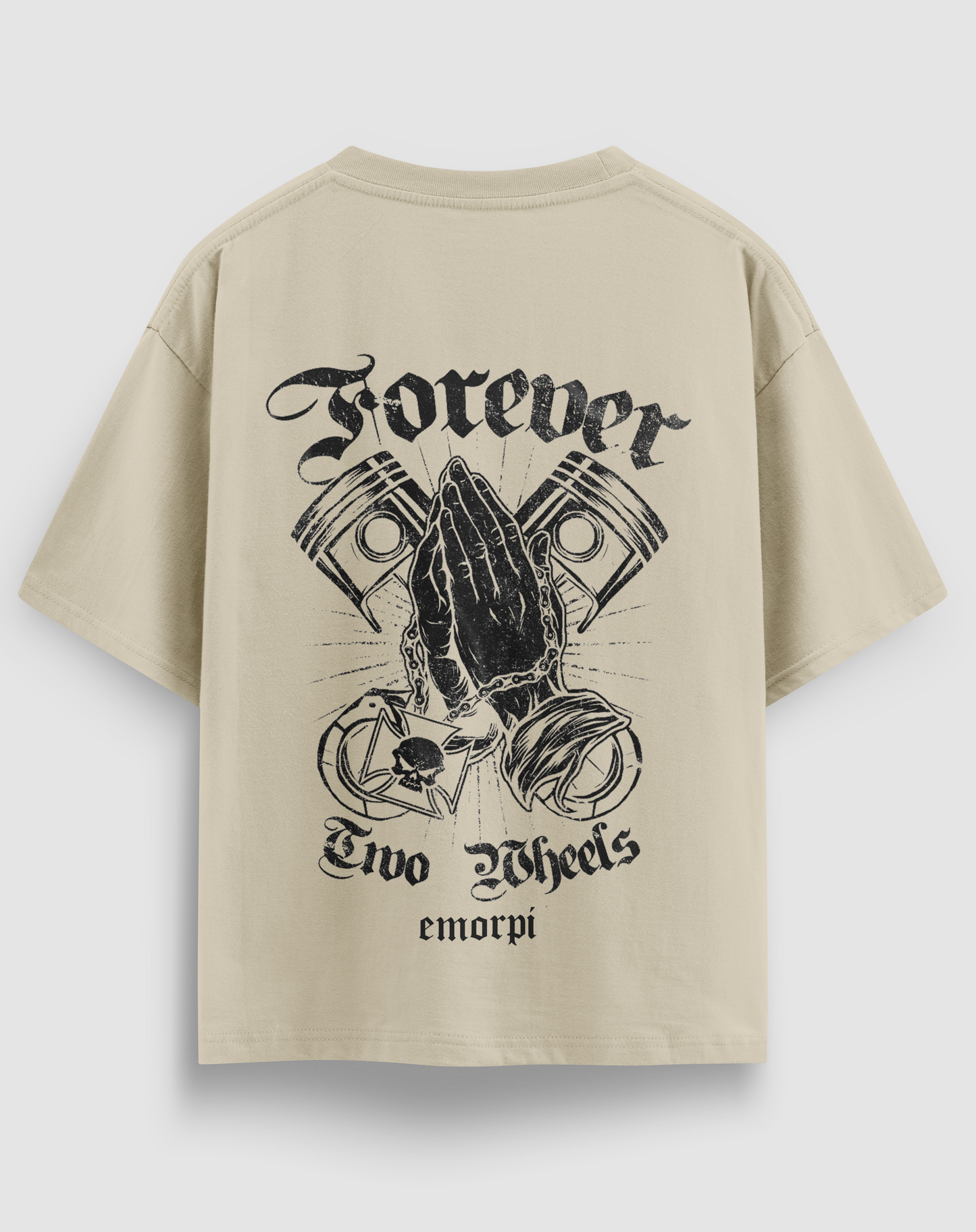 Forever Two Wheels Motorcu Tişört – Regular Fit, Tasarım Baskı | Emorpi®