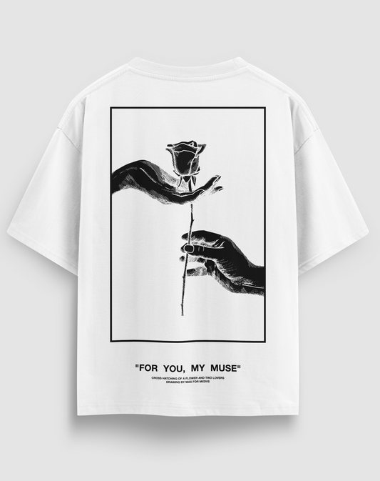 For You My Muse Baskılı Regular Fit Tişört