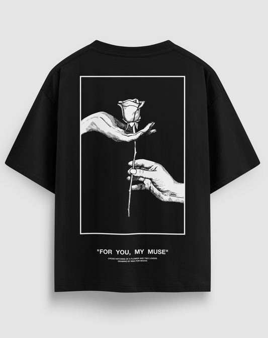 For You My Muse Baskılı Regular Fit Tişört