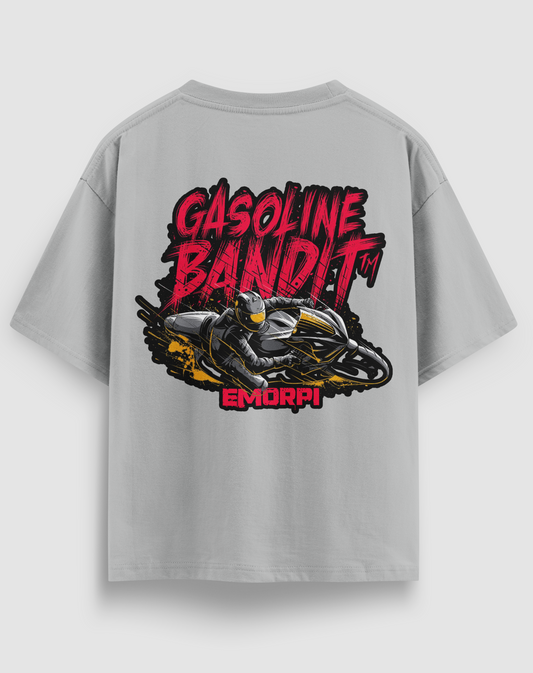 Gasoline Bandit Baskılı Regular Fit Motorcu Tişört