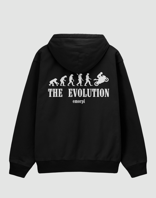 Evolution Baskılı 3 İplik Oversize Hoodie