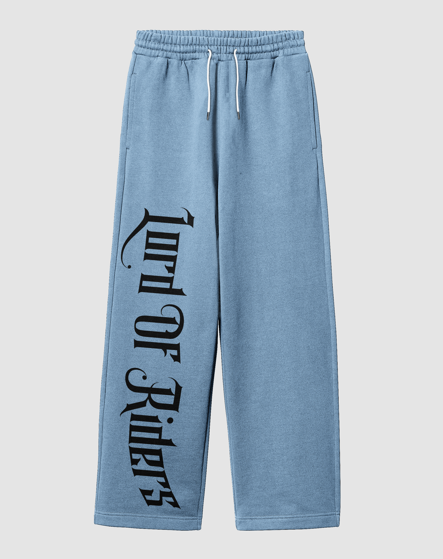 Lord Of Riders Baskılı Açık Mavi Rahat Kalıp Arka Cepli Eşofman Altı