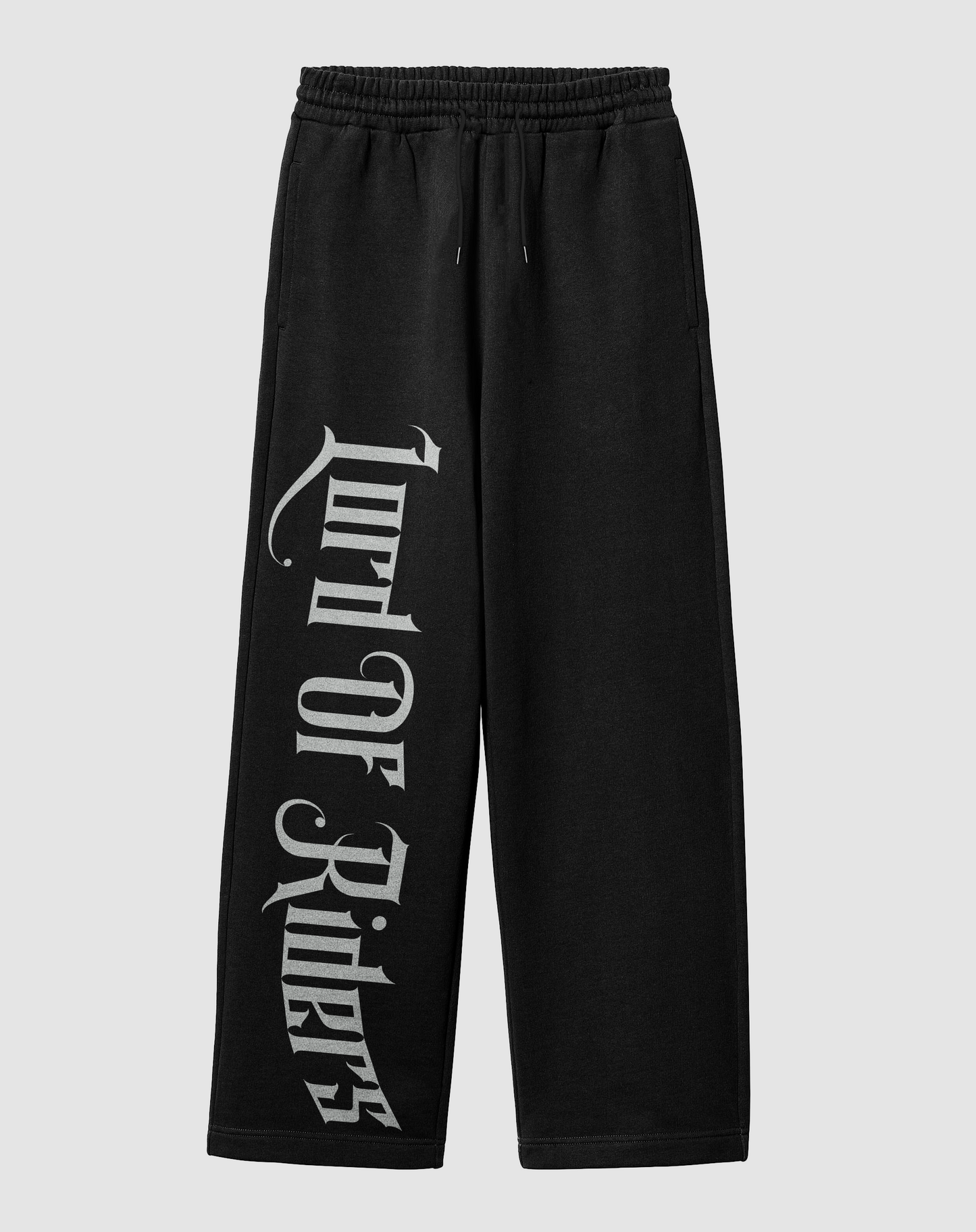 Lord Of Riders Baskılı Siyah Rahat Kalıp Arka Cepli Eşofman Altı