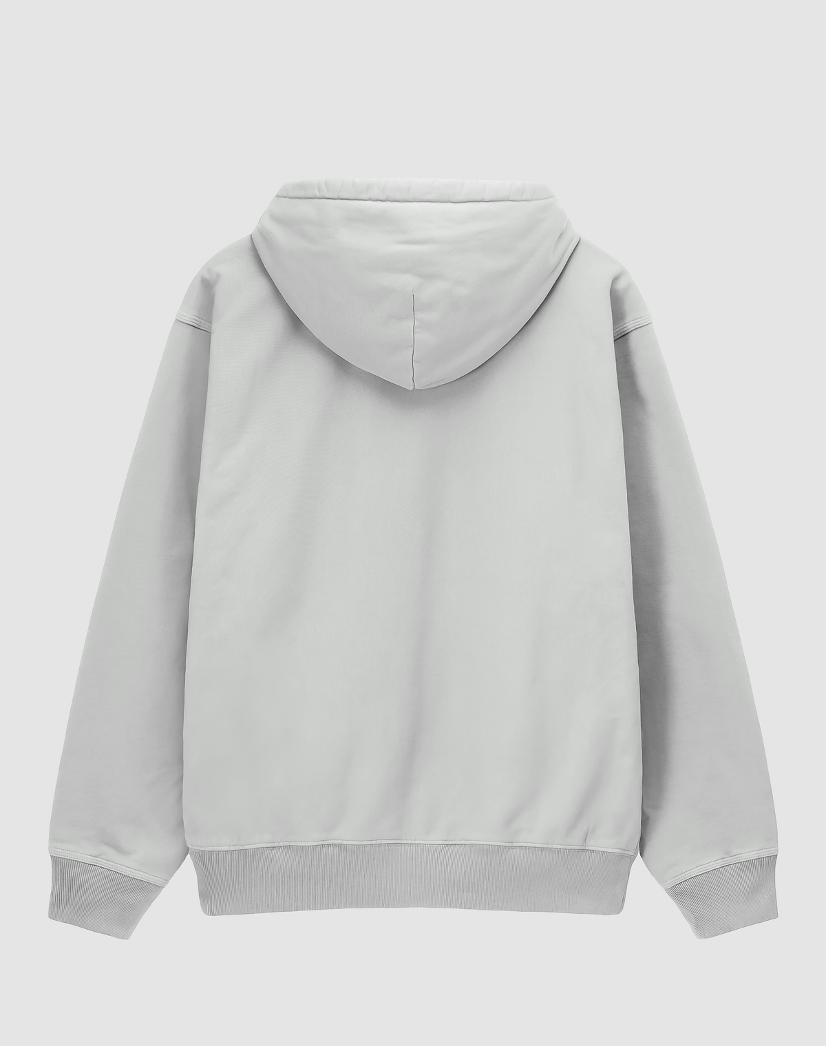 Manuel Heart baskılı oversize hoodie, beyaz, arkadan görünüm