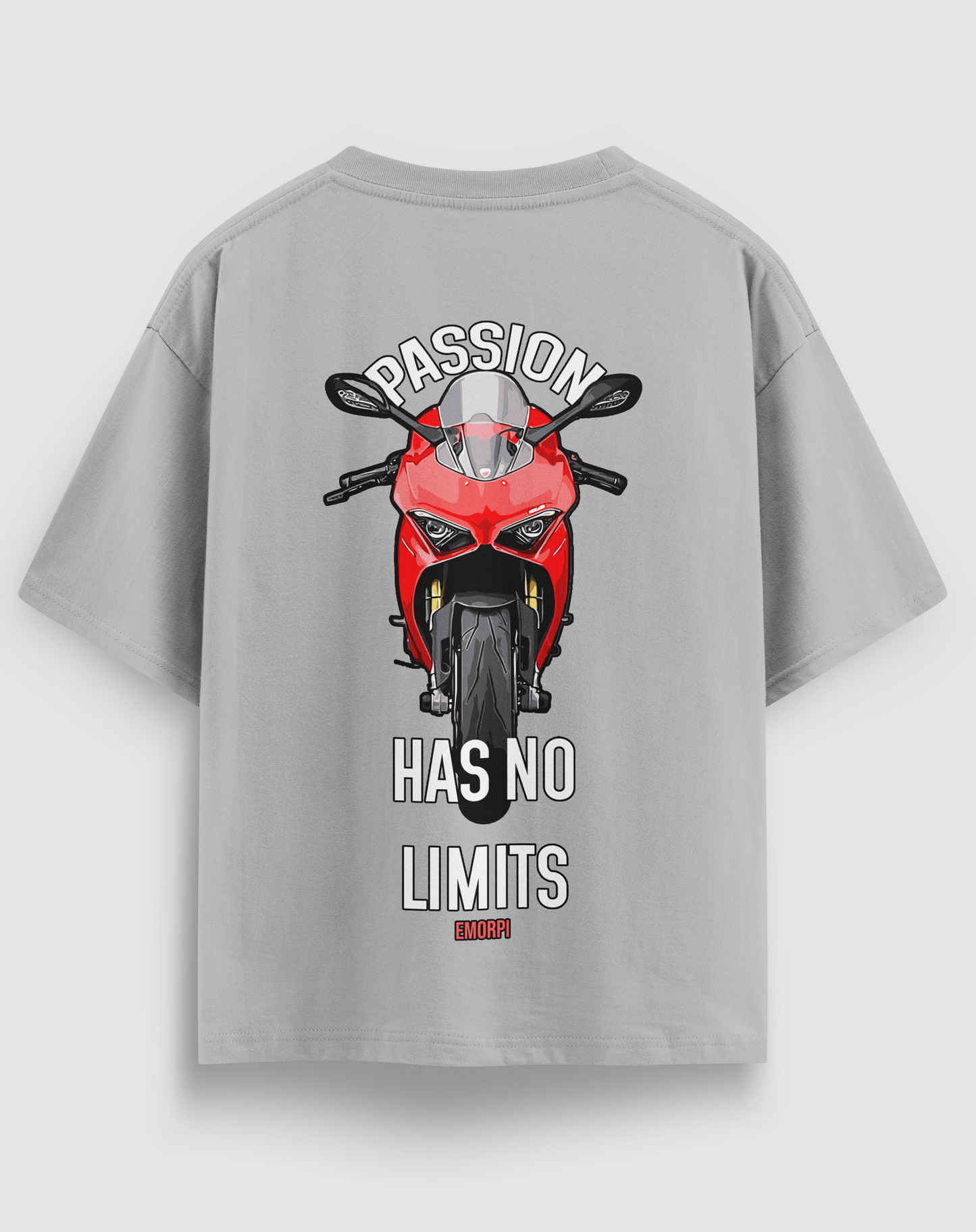 Passion has no Limit Baskılı Regular Fit Motorcu Tişört