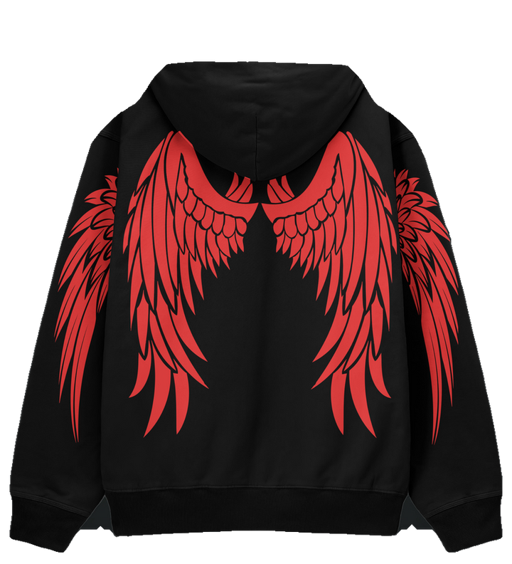 Red Angel Reflektörlü 3 İplik Oversize HOODIE