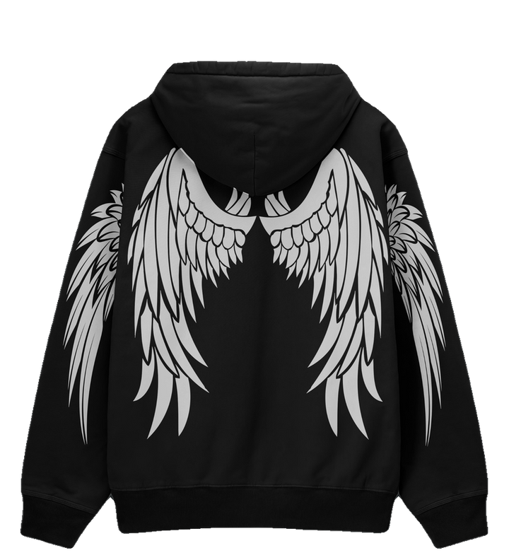 White Angel Reflektörlü 3 İplik Oversize HOODIE