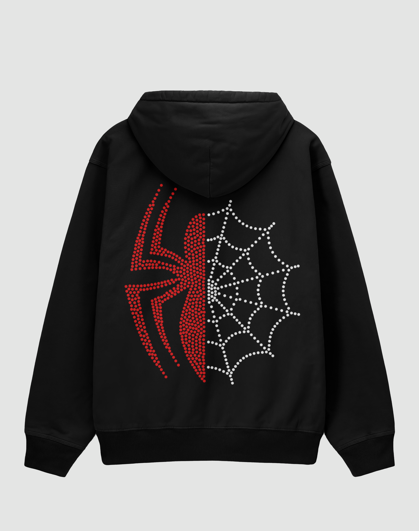 Spider Taş Baskılı 3 İplik Oversize HOODIE