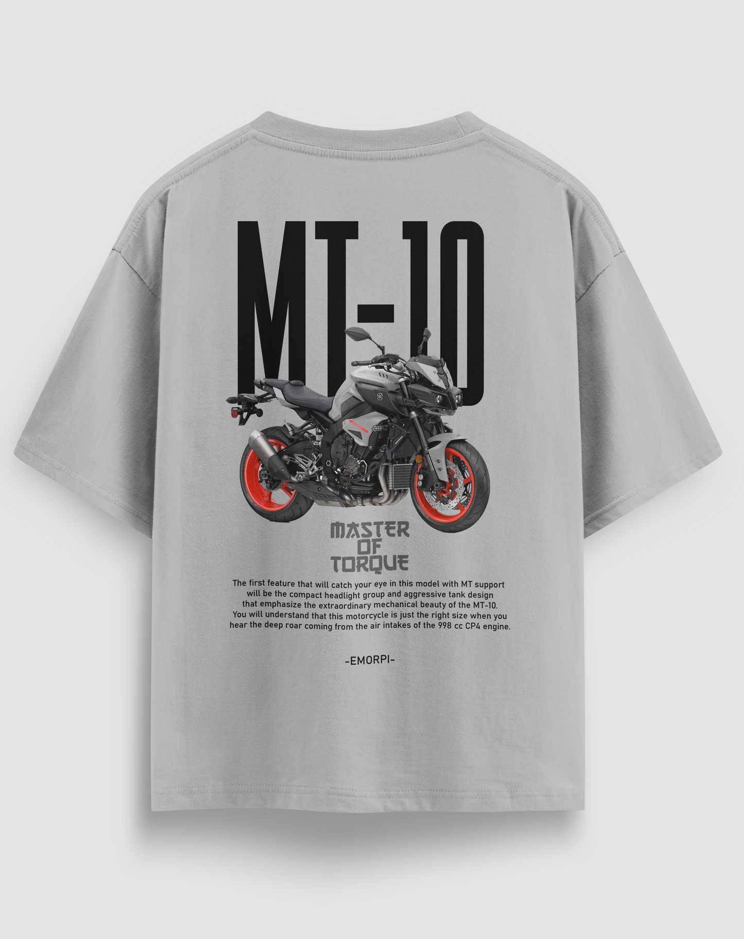 Mt-10 Motorcu Tişört – Regular Fit, Tasarım Baskı | Emorpi®