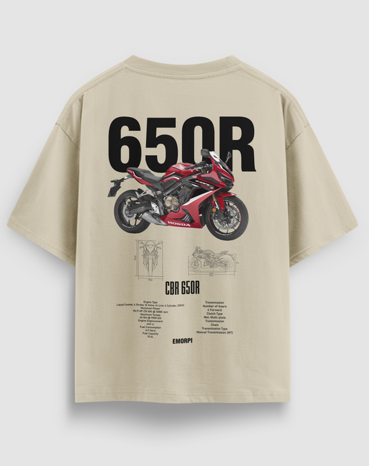 650R Motorcu Tişört – Regular Fit, Tasarım Baskı | Emorpi®