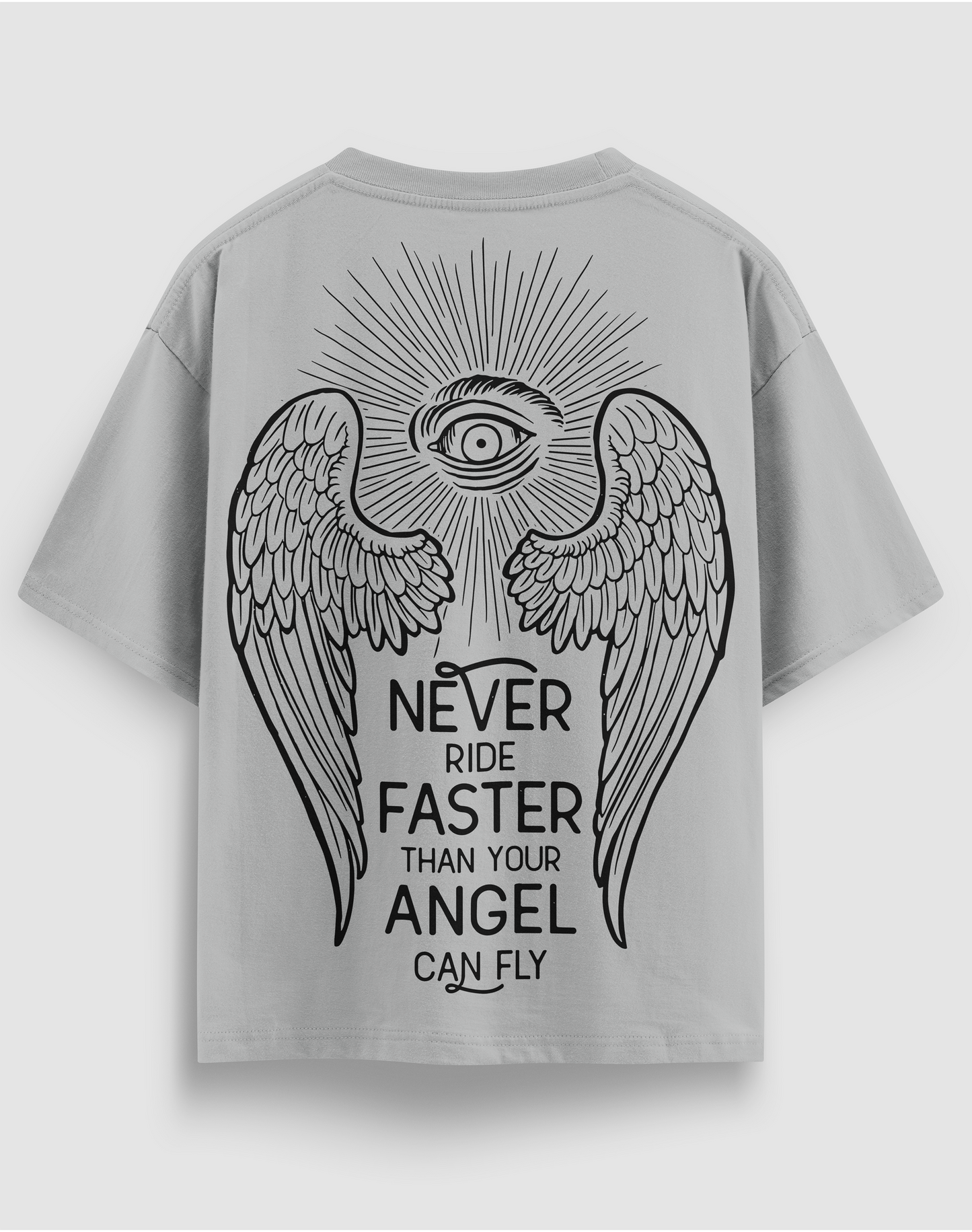 Angel Can Fly Motorcu Tişört – Regular Fit, Tasarım Baskı | Emorpi®