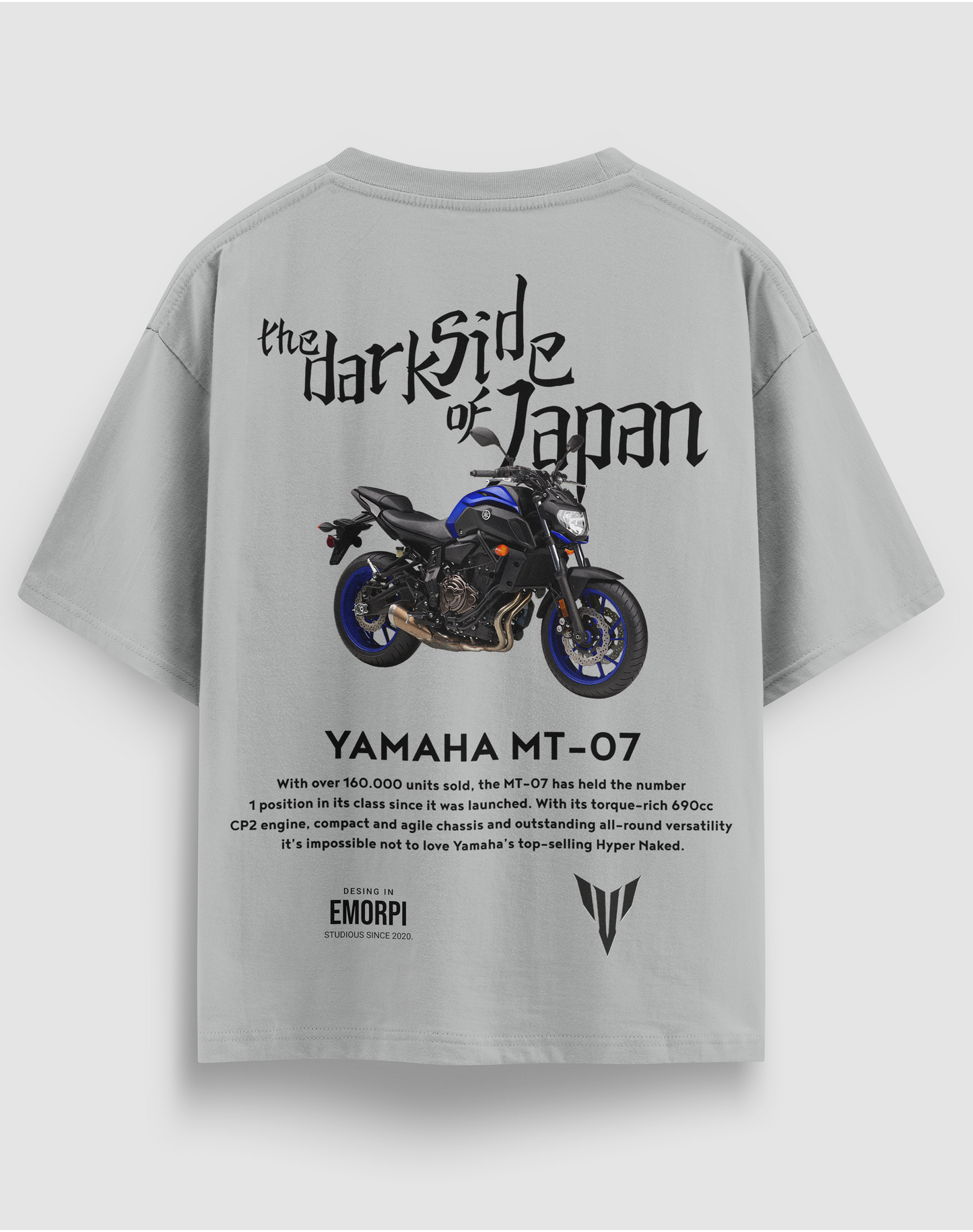 MT-07 Baskılı Regular Fit Motorcu Tişörtü